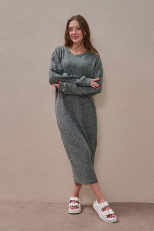 Basic Oversize Kesim Sweat Elbise