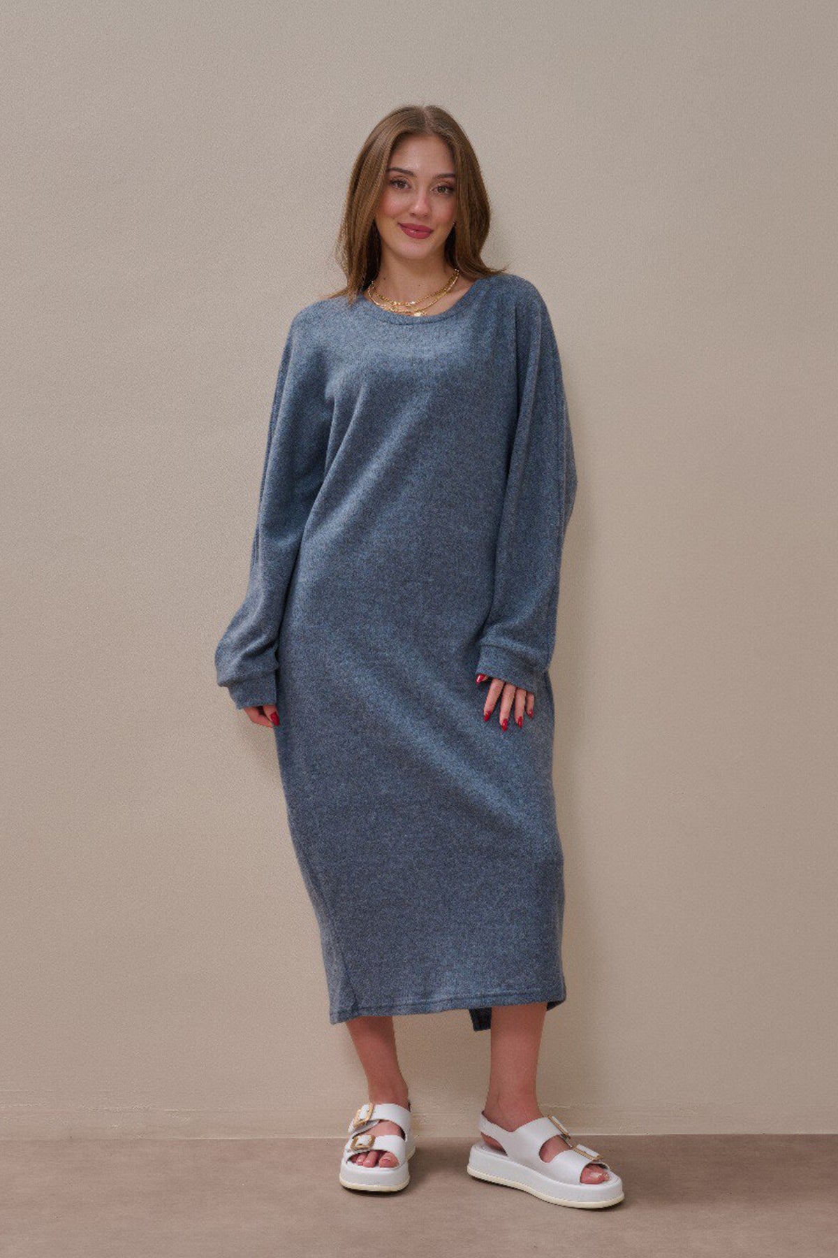 Basic Oversize Kesim Sweat Elbise