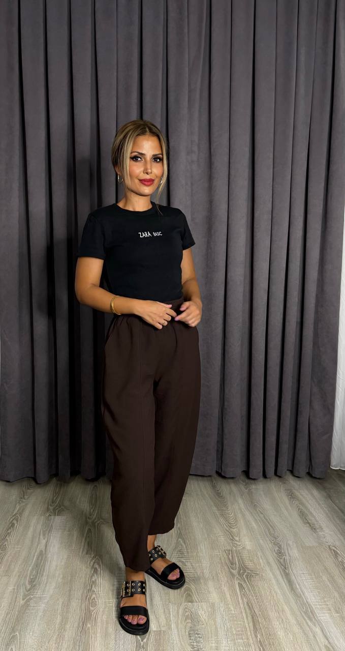 Mariana Crep Kumaş Balon Pantolon Mükemmel Doku 1. Kalite Kumaş