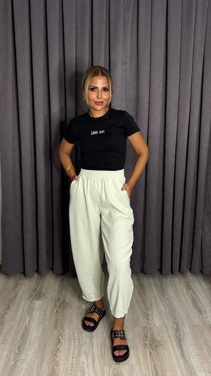 Mariana Crep Kumaş Balon Pantolon Mükemmel Doku 1. Kalite Kumaş