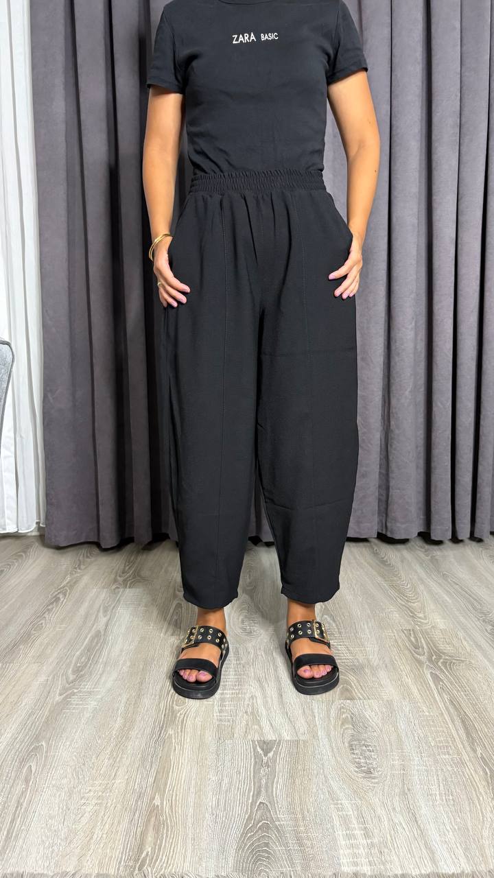 Mariana Crep Kumaş Balon Pantolon Mükemmel Doku 1. Kalite Kumaş