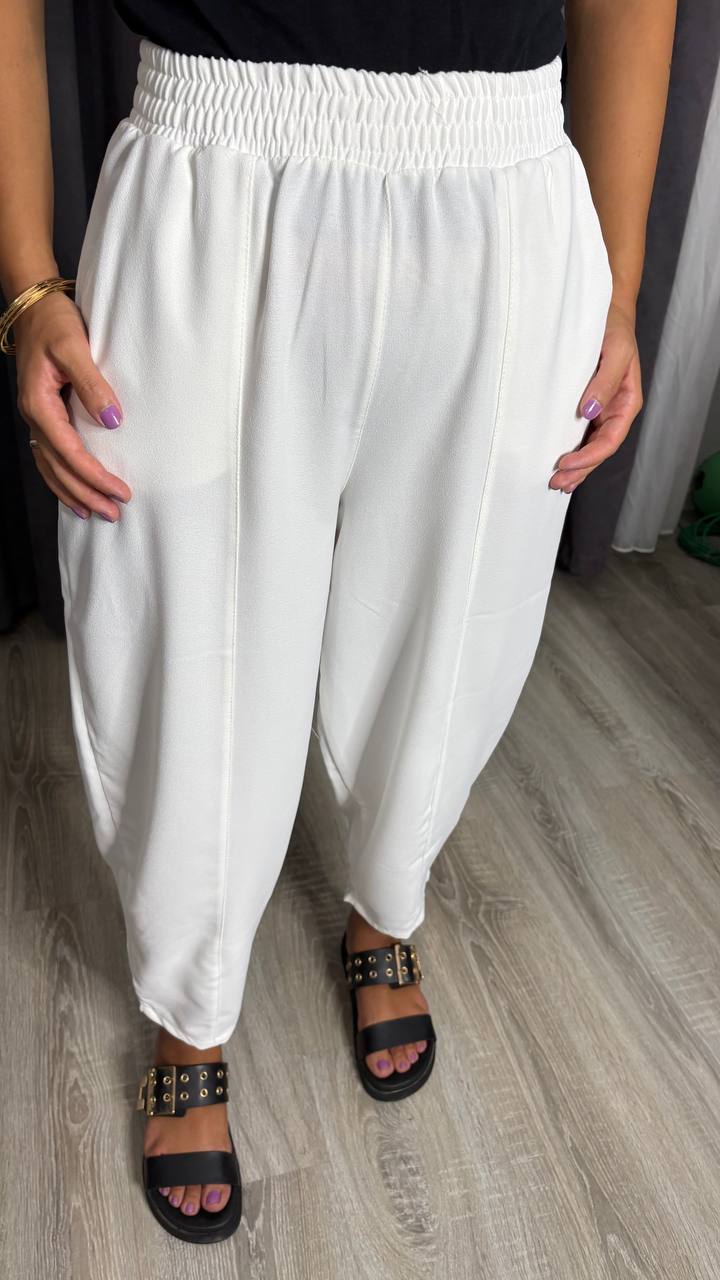 Mariana Crep Kumaş Balon Pantolon Mükemmel Doku 1. Kalite Kumaş