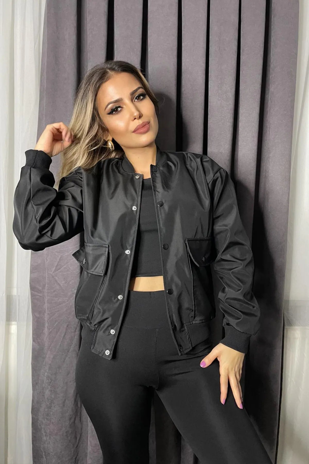 Bomber Kısa Ceket