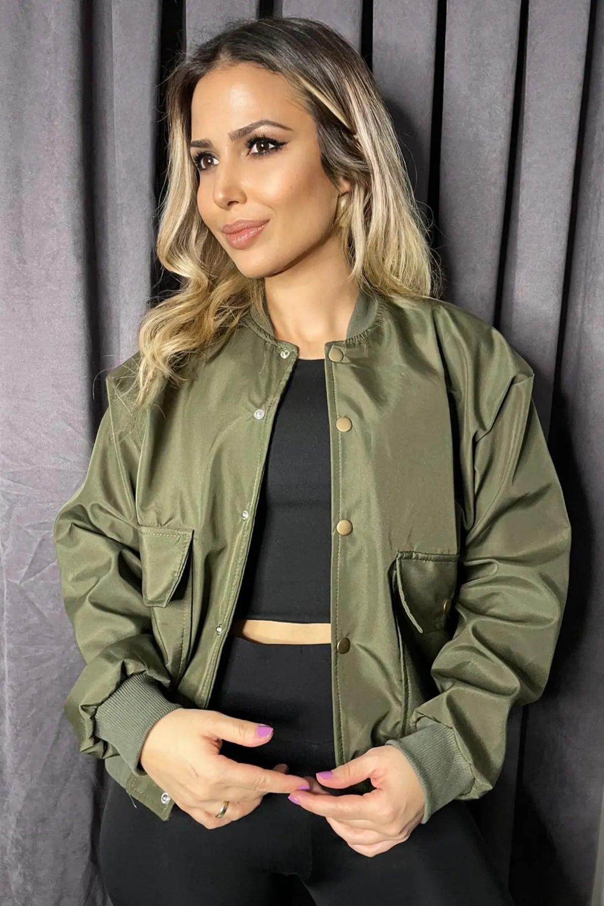 Bomber Kısa Ceket