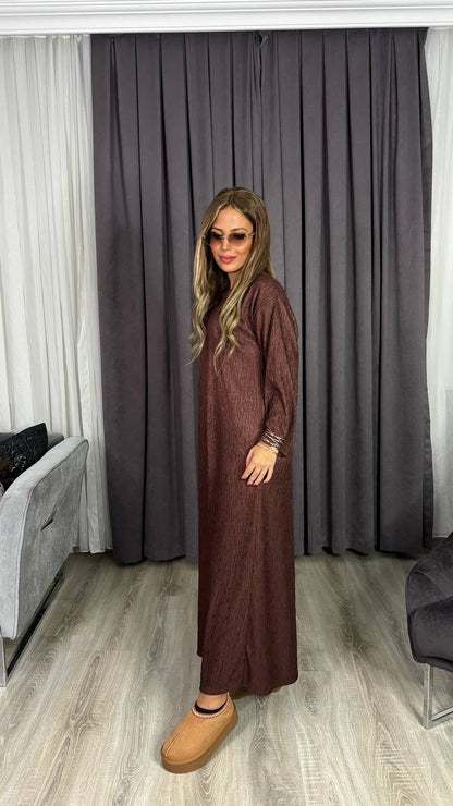 Maxi Boy Uzun Günlük Elbise Likralı Esnek