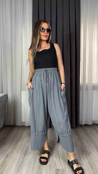 Lüks İthal Bürümcük Kumaş Şalvar Pantolon 36 - 50 Beden Arası