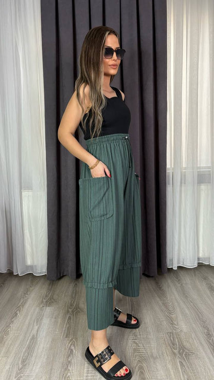 Lüks İthal Bürümcük Kumaş Şalvar Pantolon 36 - 50 Beden Arası