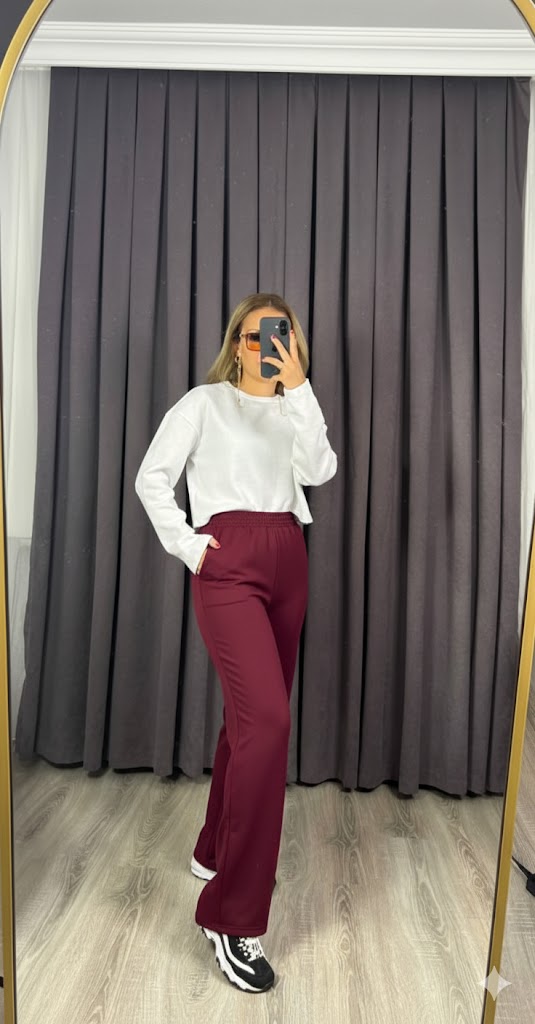 Premium Kalite Oysho Modal Kumaş Likralı Esnek Boru Paça