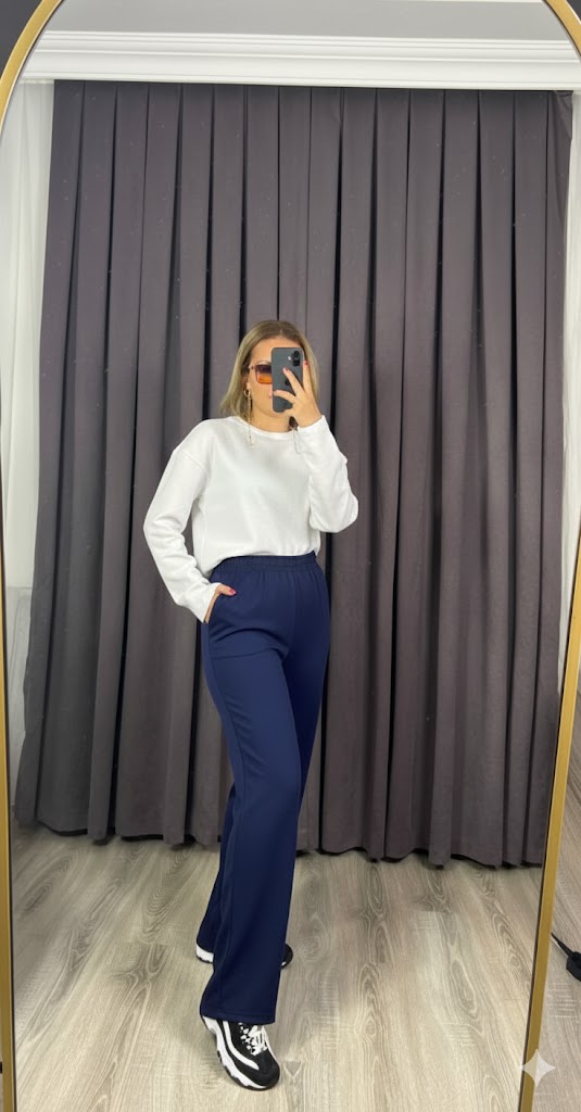 Premium Kalite Oysho Modal Kumaş Likralı Esnek Boru Paça