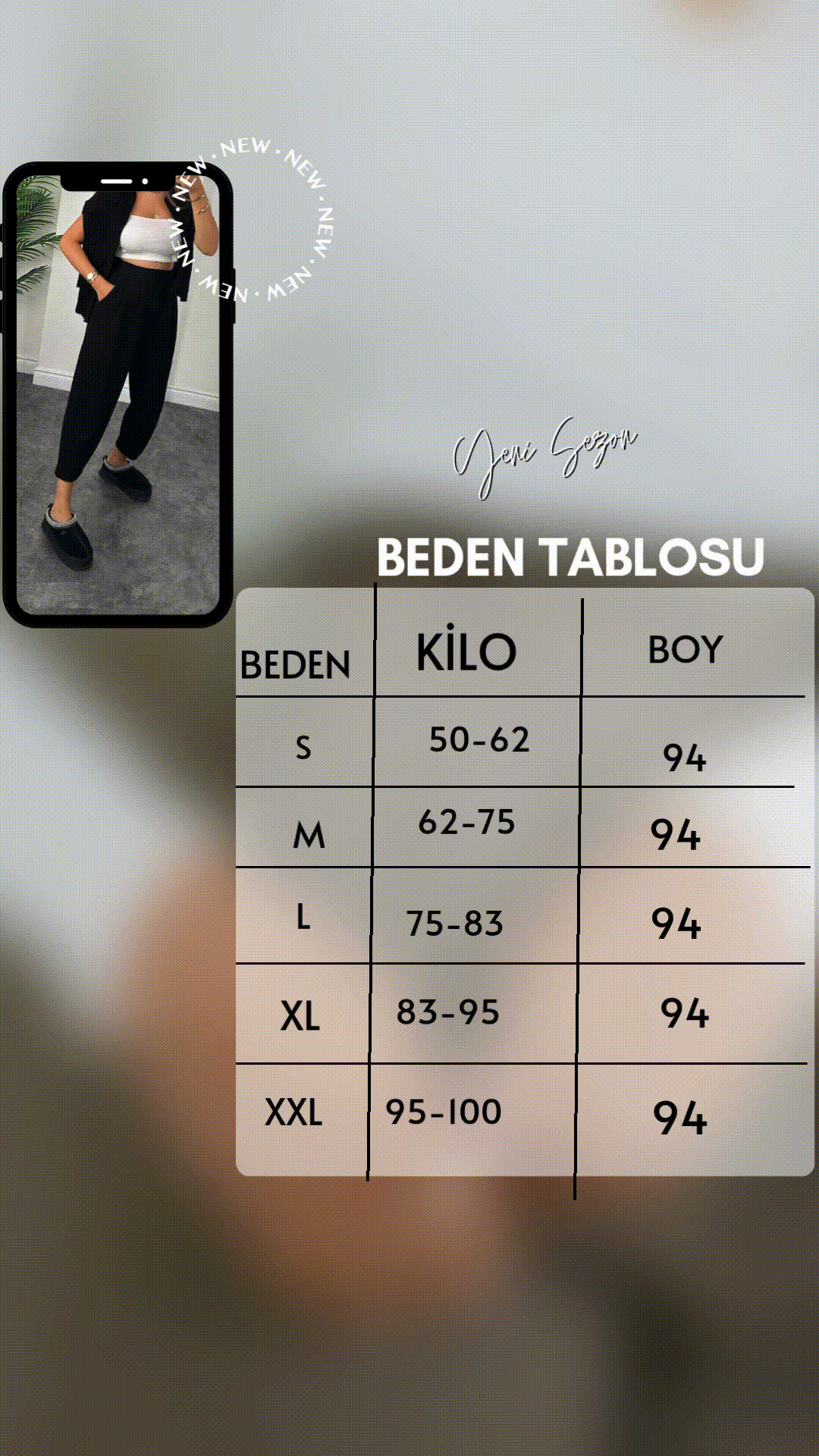 1.sınıf Kalite Oysh Modal Kumaş Beli Lastikli Yüksek Bel Harem Pantolon Kışlık ( Geniş Kalıp )