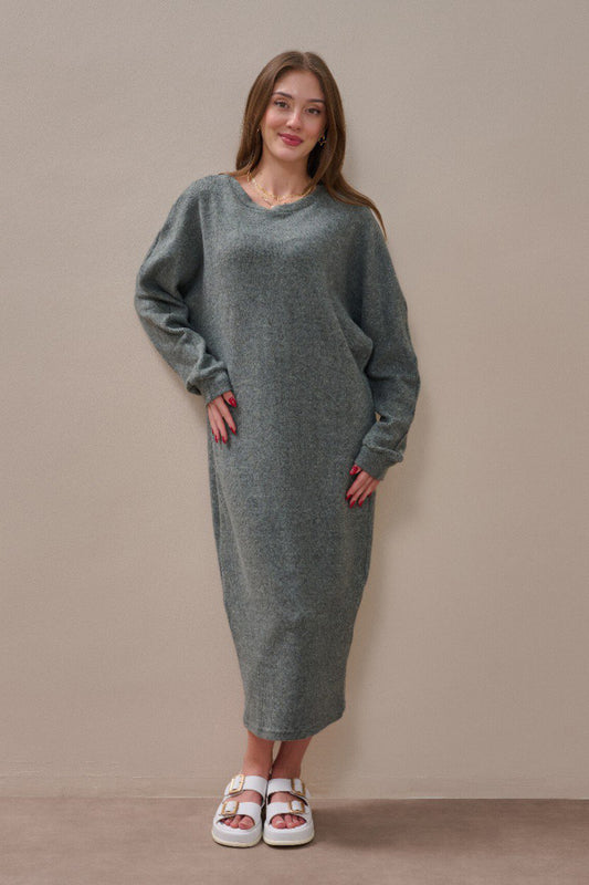 Basic Oversize Kesim Sweat Elbise