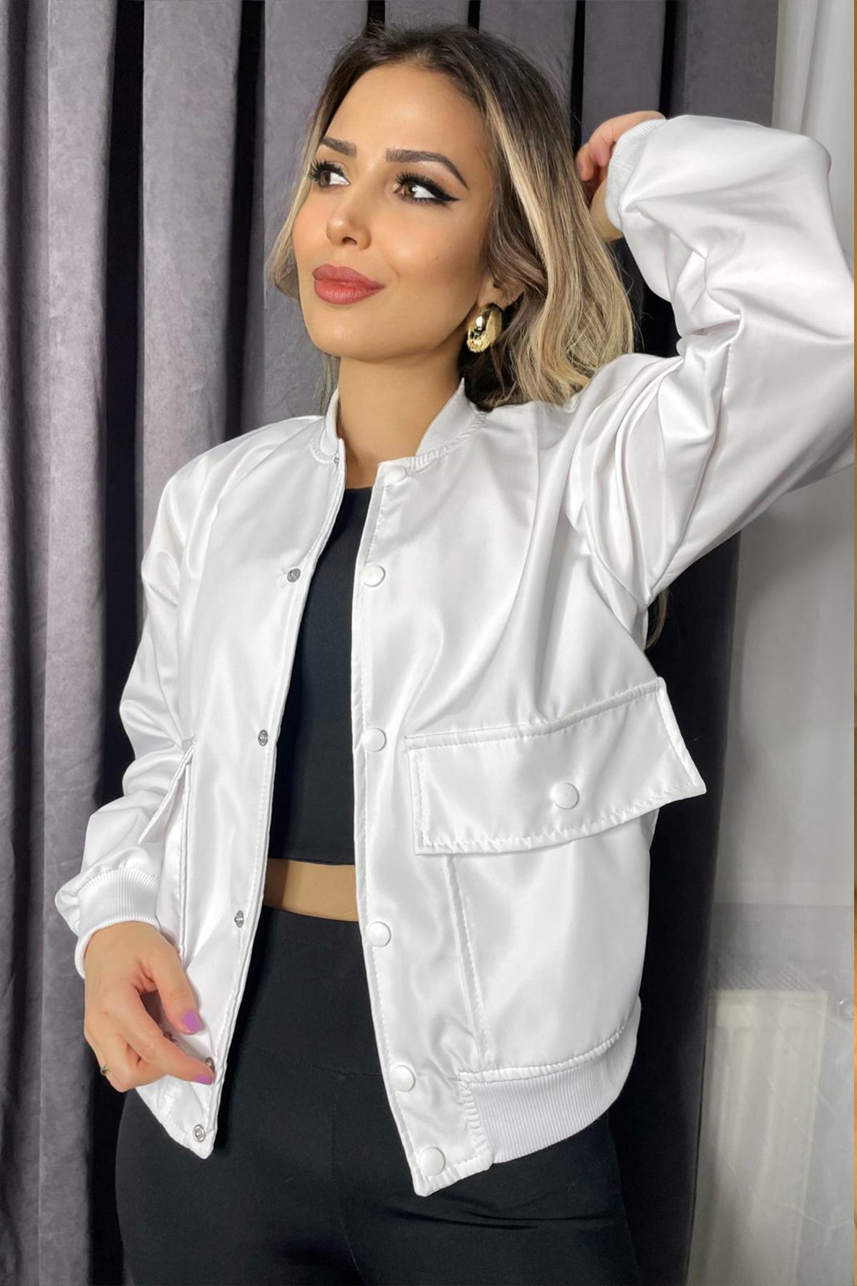 Bomber Kısa Ceket