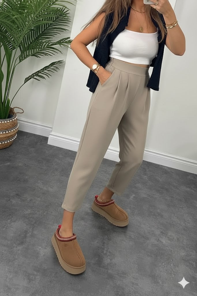 1.sınıf Kalite Oysh Modal Kumaş Beli Lastikli Yüksek Bel Harem Pantolon ( Geniş Kalıp )