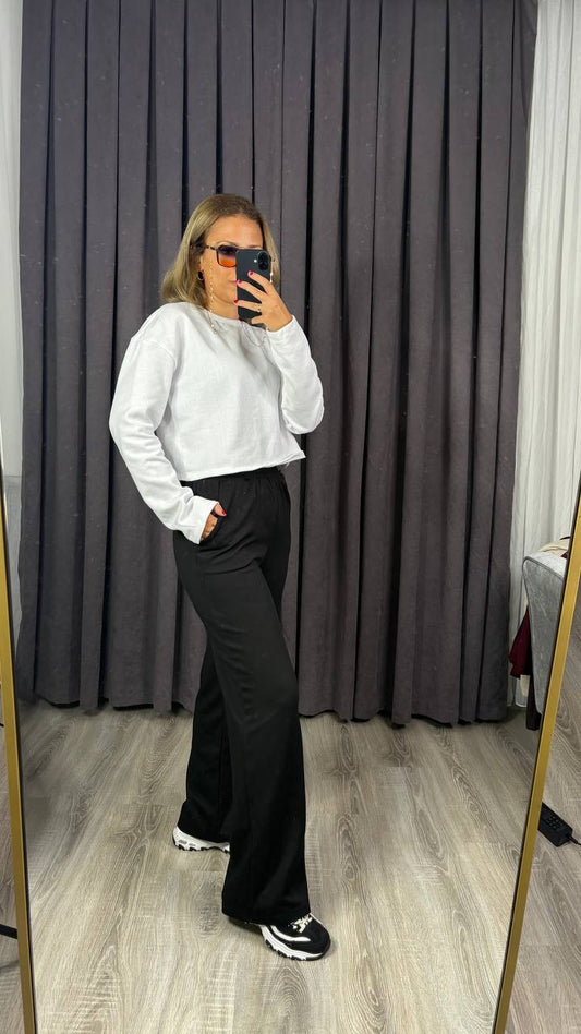 Premium Kalite Oysh Modal Kumaş Likralı Palazzo Diz Yapmaz Tüy Toplamaz