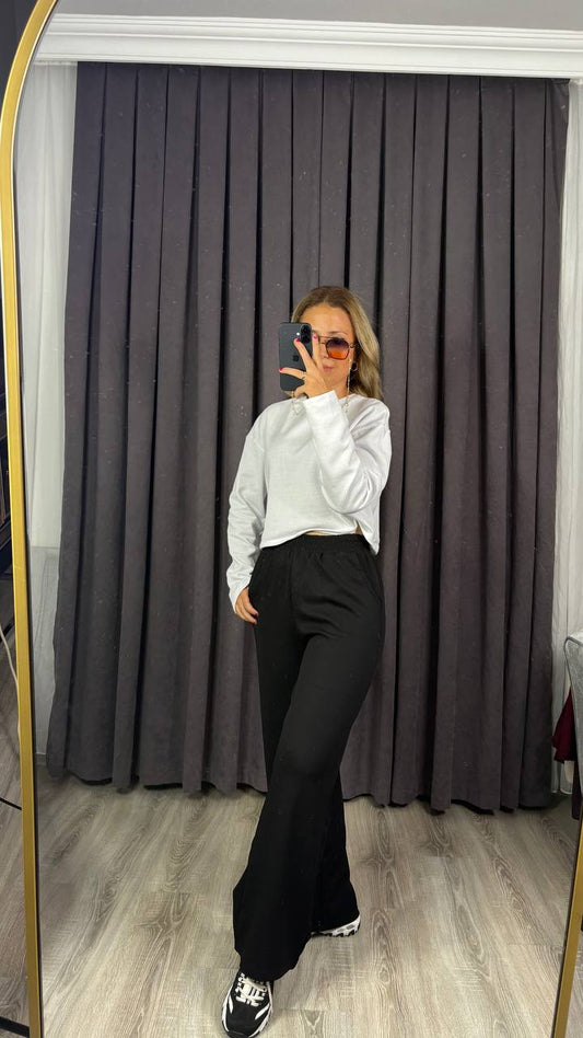 Premium Kalite Oysh Modal Kumaş Likralı Palazzo Diz Yapmaz Tüy Toplamaz