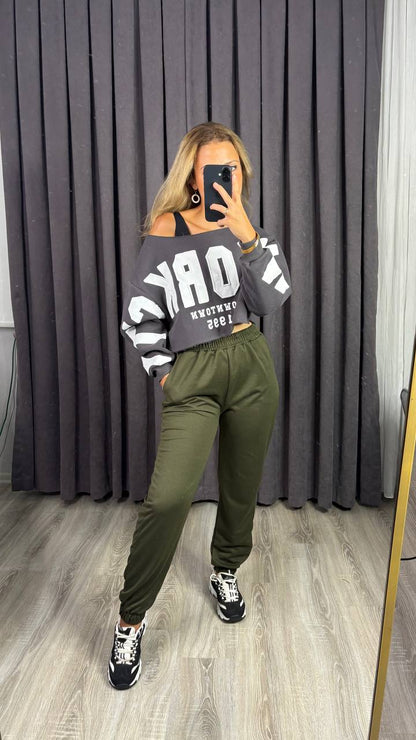 Dar Paça Paçası Lastikli Eşofman Altı Jogger