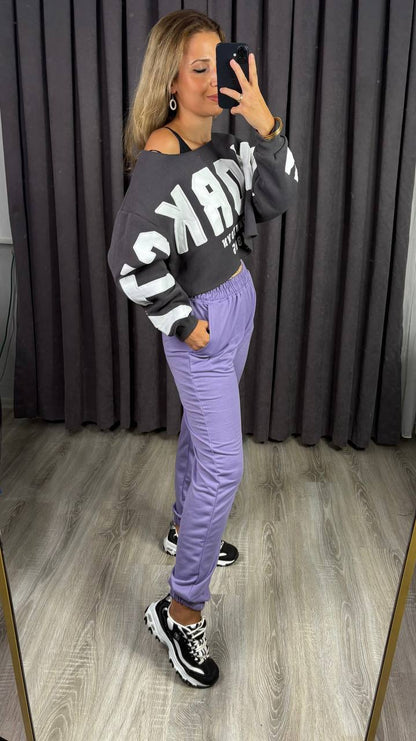 Dar Paça Paçası Lastikli Eşofman Altı Jogger