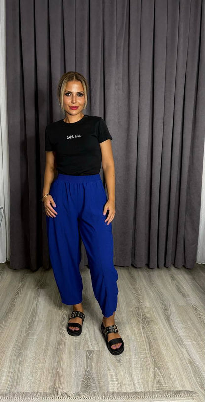 Mariana Crep Kumaş Balon Pantolon Mükemmel Doku 1. Kalite Kumaş