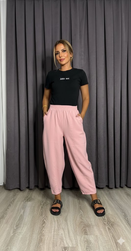 Mariana Crep Kumaş Balon Pantolon