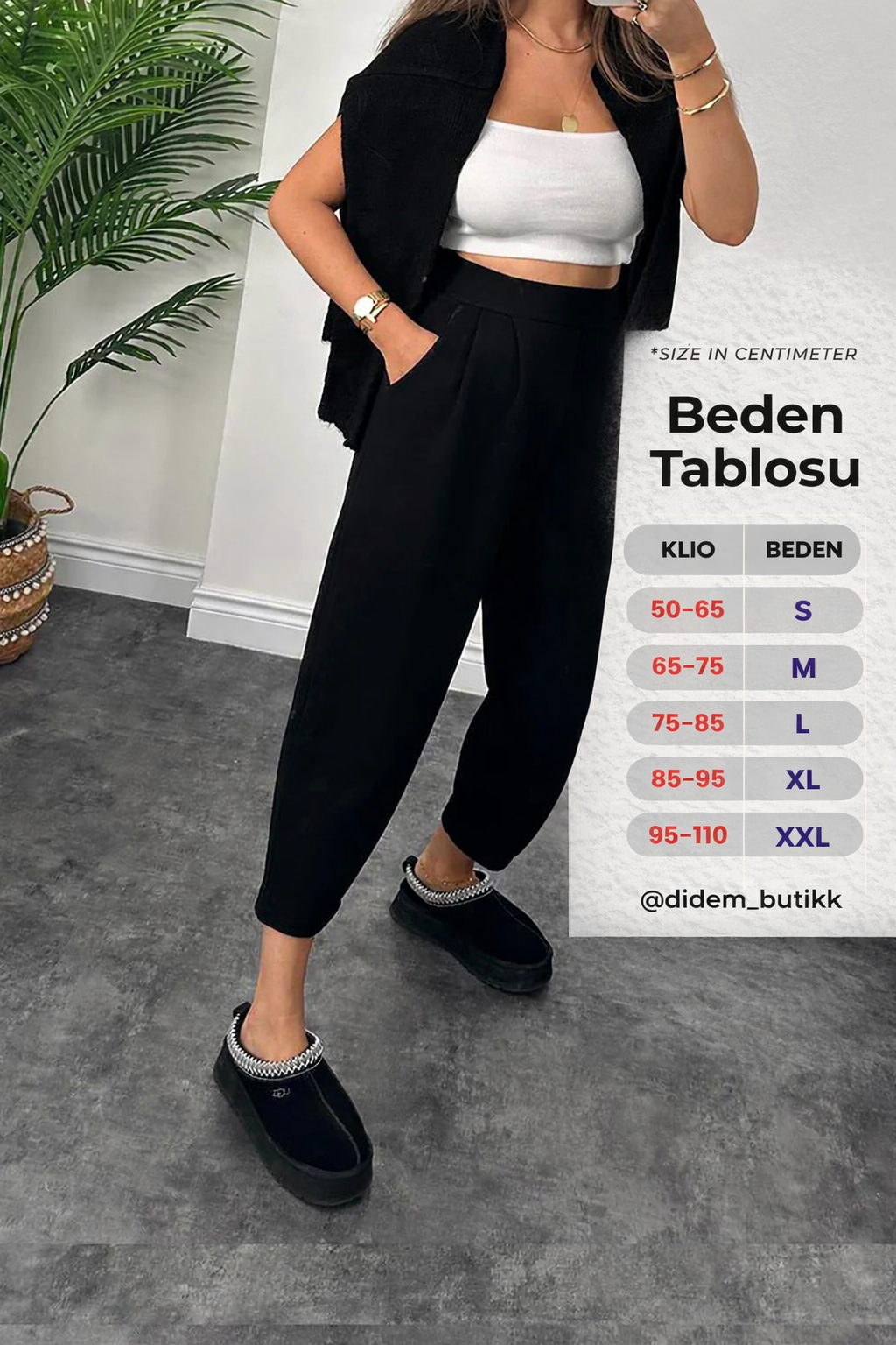 Yazlık Oysho Modal Kumaş Beli Lastikli Yüksek Bel Harem Pantolon ( Geniş Kalıp )