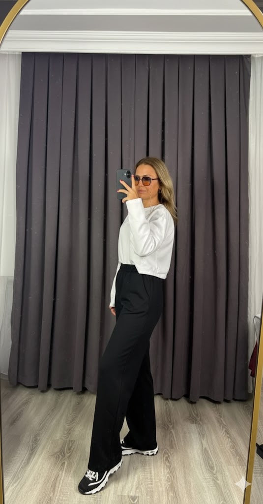 Premium Kalite Oysho Modal Kumaş Likralı Esnek Boru Paça