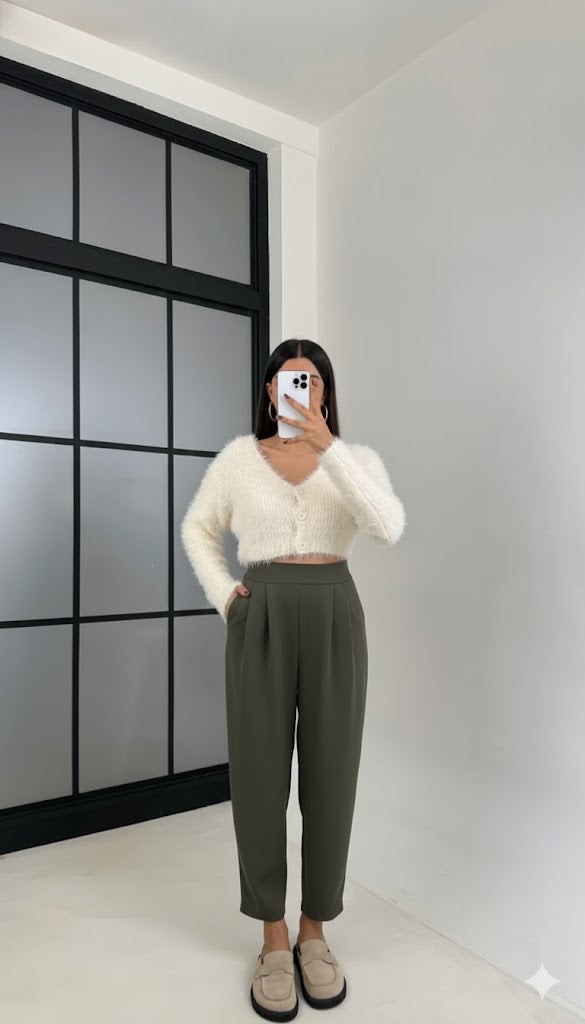 1.sınıf Kalite Oysh Modal Kumaş Beli Lastikli Yüksek Bel Harem Pantolon ( Geniş Kalıp )